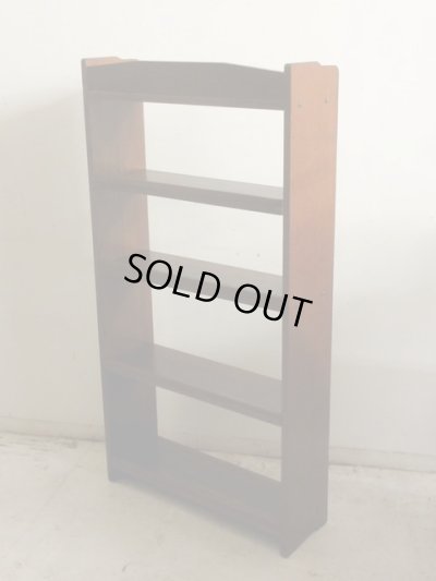 画像3: ヴィンテージ 木味良い ラワン材の本棚 ブックシェルフ