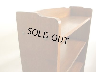 画像9: ヴィンテージ 木味良い ラワン材の本棚 ブックシェルフ