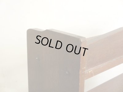 画像13: ヴィンテージ 木味良い ラワン材の本棚 ブックシェルフ