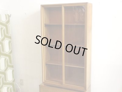 画像3: 木味良い ヴィンテージガラス戸棚 