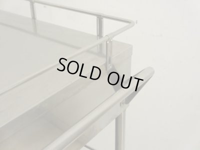 画像10: 古い 医療用ステンレスワゴン