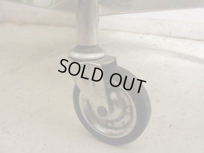 画像13: 古い 医療用ステンレスワゴン