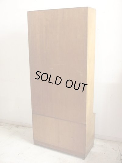 画像2: 木味良い ヴィンテージガラス戸棚 