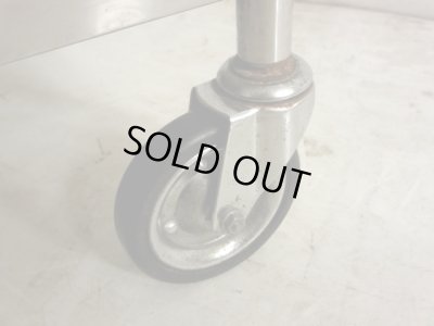 画像13: 古い 医療用ステンレスワゴン (2)