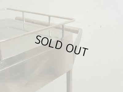 画像8: 古い 医療用ステンレスワゴン (2)