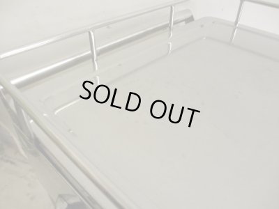 画像9: 古い 医療用ステンレスワゴン (2)