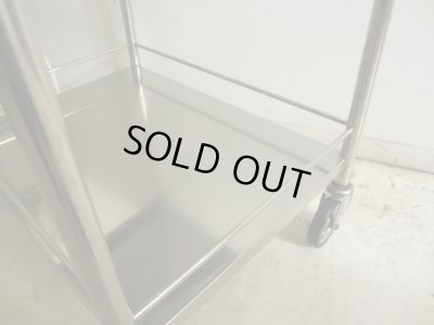 画像10: 古い 医療用ステンレスワゴン (2)