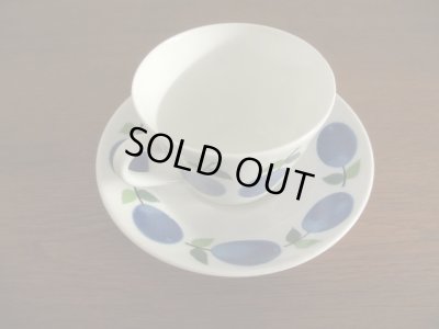 画像2: ヴィンテージ グスタフスベリ プルーヌス カップ&ソーサー (2)