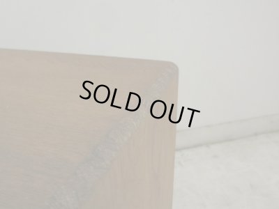 画像10: アンティーク 楢材のブックスタンド付5杯小引出し