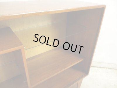 画像10: ヴィンテージ ジャパニーズモダンなガラス戸棚 ローボード