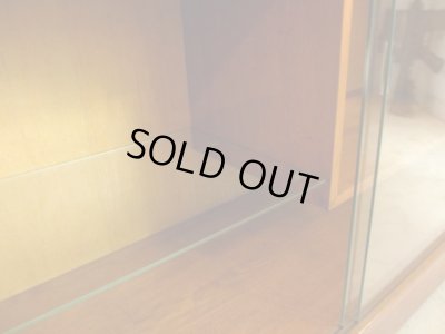 画像11: ヴィンテージ ジャパニーズモダンなガラス戸棚 ローボード