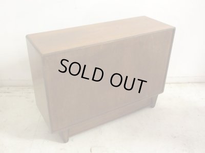 画像5: ヴィンテージ ジャパニーズモダンなガラス戸棚 ローボード