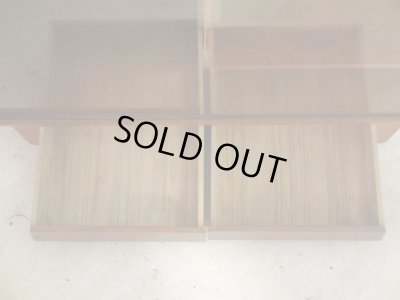 画像6: ヴィンテージ ジャパニーズモダンなガラス戸棚 ローボード