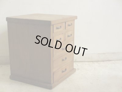 画像2: アンティーク 7杯小引出し