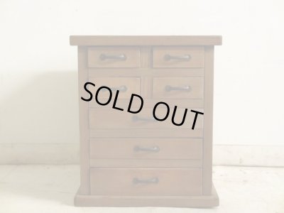 画像4: アンティーク 7杯小引出し