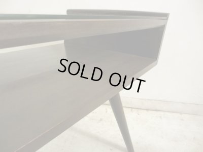 画像4: レトロ ヴィンテージ ガラストップセンターテーブル コーヒーテーブル