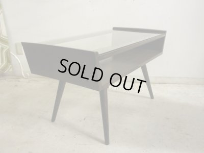 画像3: レトロ ヴィンテージ ガラストップセンターテーブル コーヒーテーブル