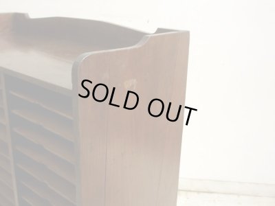 画像6: アンティーク 木製カルテケース 書類棚