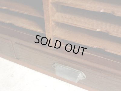 画像14: アンティーク 木製カルテケース 書類棚