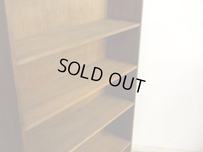 画像5: ヴィンテージ ラワン無垢材の素朴な収納棚 本棚