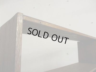 画像7: ヴィンテージ ラワン無垢材の素朴な収納棚 本棚