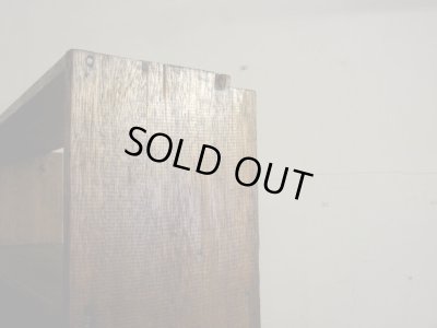 画像11: ヴィンテージ ラワン無垢材の素朴な収納棚 本棚