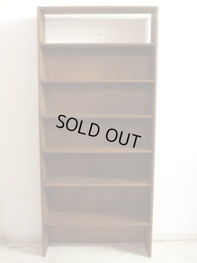 画像4: ヴィンテージ ラワン無垢材の素朴な収納棚 本棚