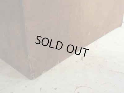 画像14: ヴィンテージ ラワン無垢材の素朴な収納棚 本棚