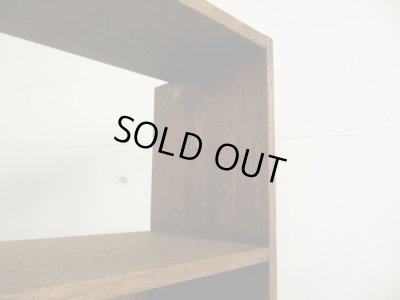 画像6: ヴィンテージ ラワン無垢材の素朴な収納棚 本棚