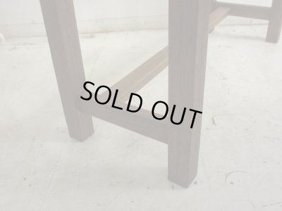 画像14: 昭和レトロ 古い学校の机 木製デスク (2)