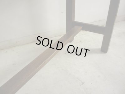 画像15: 昭和レトロ 古い学校の机 木製デスク (1)