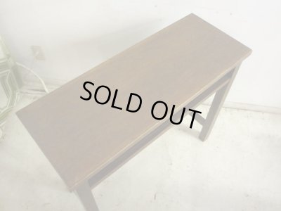 画像5: 昭和レトロ 古い学校の机 木製デスク (1)