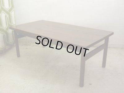 画像4: ヴィンテージ 木味良い ナラ材のローテーブル センターテーブル