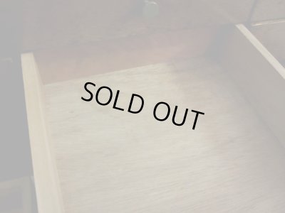 画像17: 昭和レトロ 12杯引出し付の戸棚 ローボード