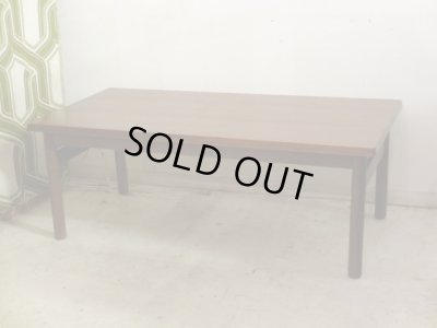 画像2: ヴィンテージ 木味良い ナラ材のローテーブル センターテーブル