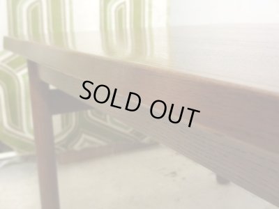 画像14: ヴィンテージ 木味良い ナラ材のローテーブル センターテーブル