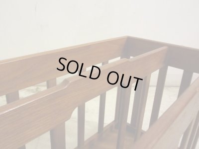 画像7: 北欧デザイン チーク材 格子の壁掛けマガジンラック