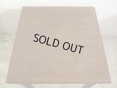 画像3: 深い木味のエクステンションダイニングテーブル 