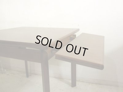 画像7: 深い木味のエクステンションダイニングテーブル 