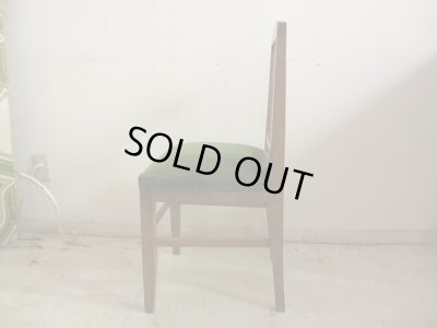 画像3: アンティーク グリーンモケットのダイニングチェア