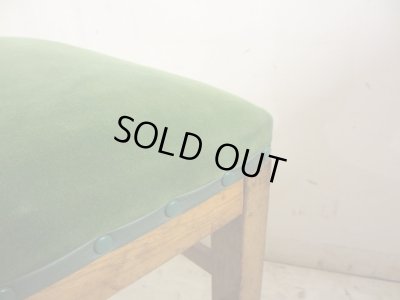 画像7: アンティーク グリーンモケットのダイニングチェア