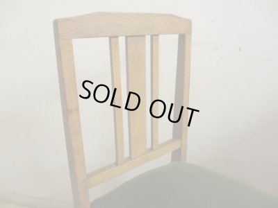 画像6: アンティーク グリーンモケットのダイニングチェア