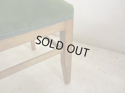 画像8: アンティーク グリーンモケットのダイニングチェア