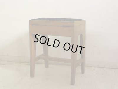 画像5: アンティーク 収納付スツール