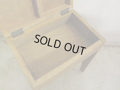 画像6: アンティーク 収納付スツール