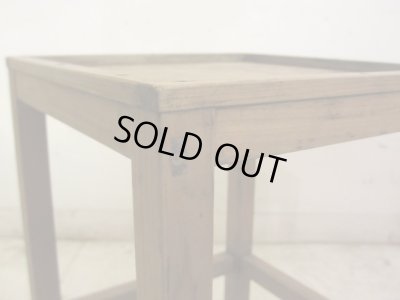 画像7: アンティーク 乾いた木味の小さな花台