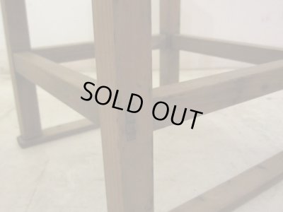 画像9: アンティーク 乾いた木味の小さな花台