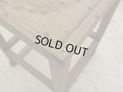 画像6: アンティーク 乾いた木味の小さな花台