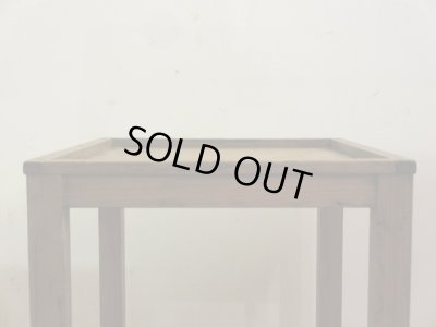 画像3: アンティーク 乾いた木味の小さな花台