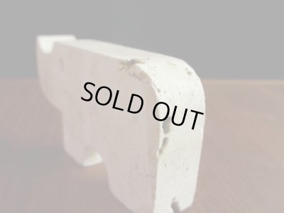 画像7: イタリア Flli Mannelli社 大理石トラヴァーチンの動物 サイ